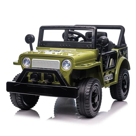 iYofe Kids Ride On Truck Car,12V Battery Powered Electric Car Toy with LED Lights, horn, Powered Ride on Car for Kids 3-6years old Boys &Girls, Green