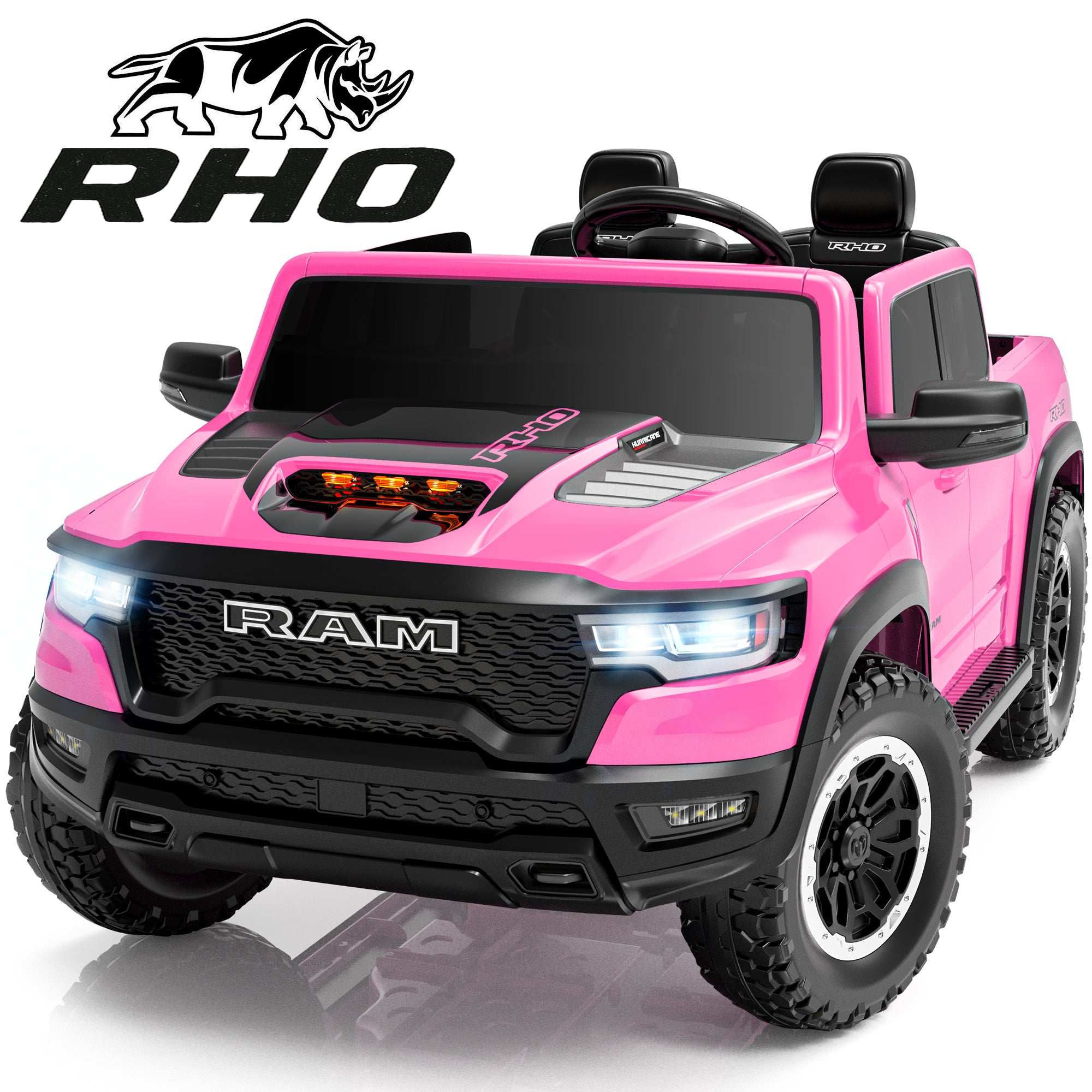 iYofe Ram 1500 RHO 24V 2 Seater Truck Powered Ride on with Remote Control&Bluetooth