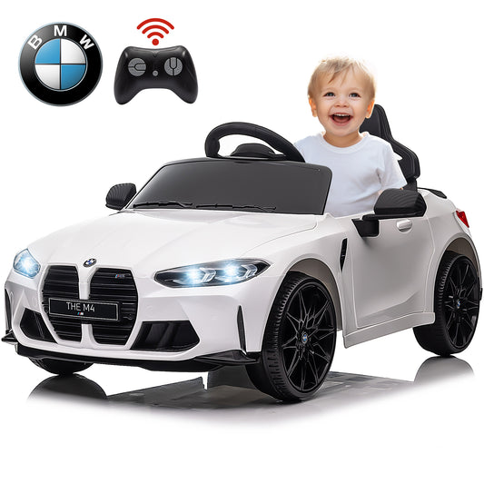 12V Battery Powered Licensed Aston Martin Ride On Cars for Boys, Kids Ride On Toys with Remote Control, Gray 4 Wheel Electric Cars for Kids with Bluetooth, Music, USB/FM Radio, Spring Suspension