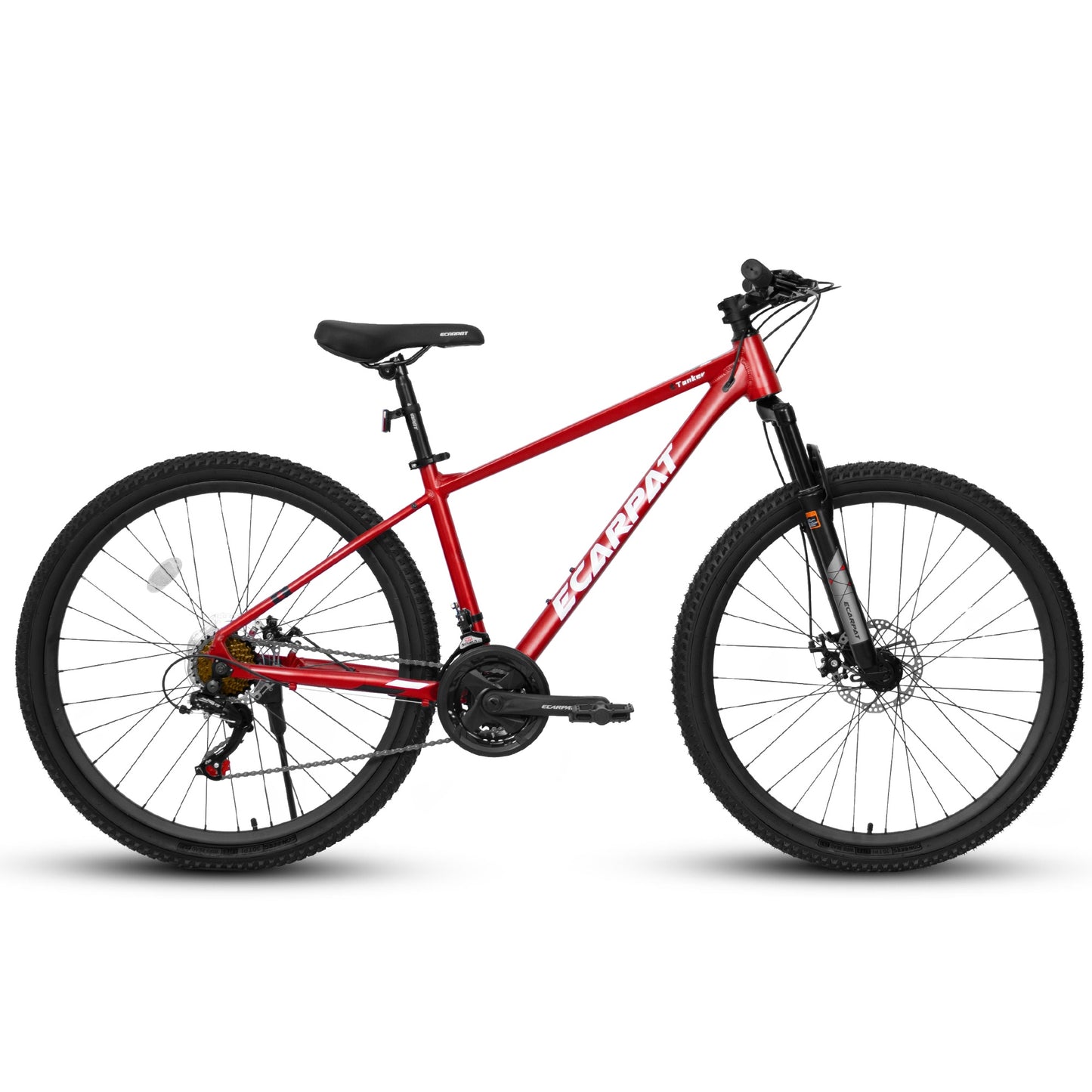 27.5 inch Bikes for Adults, 21 Speed Mountain Bike w/Disc Brakes, Commuter Bike, Trail Bike, City Bike for Men Women, Aluminium Frame, Suit for 5'4"-6'2", 85% assembled