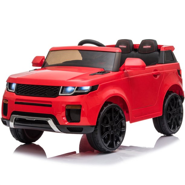 iYofe 12V Ride on Toy for Boys, Kids Electric Ride on Car with Remote Control, Music Player, LED Lights, Battery Powered Ride on Vehicle for 2-5 Years Old Birthday/Christmas Gift, Red