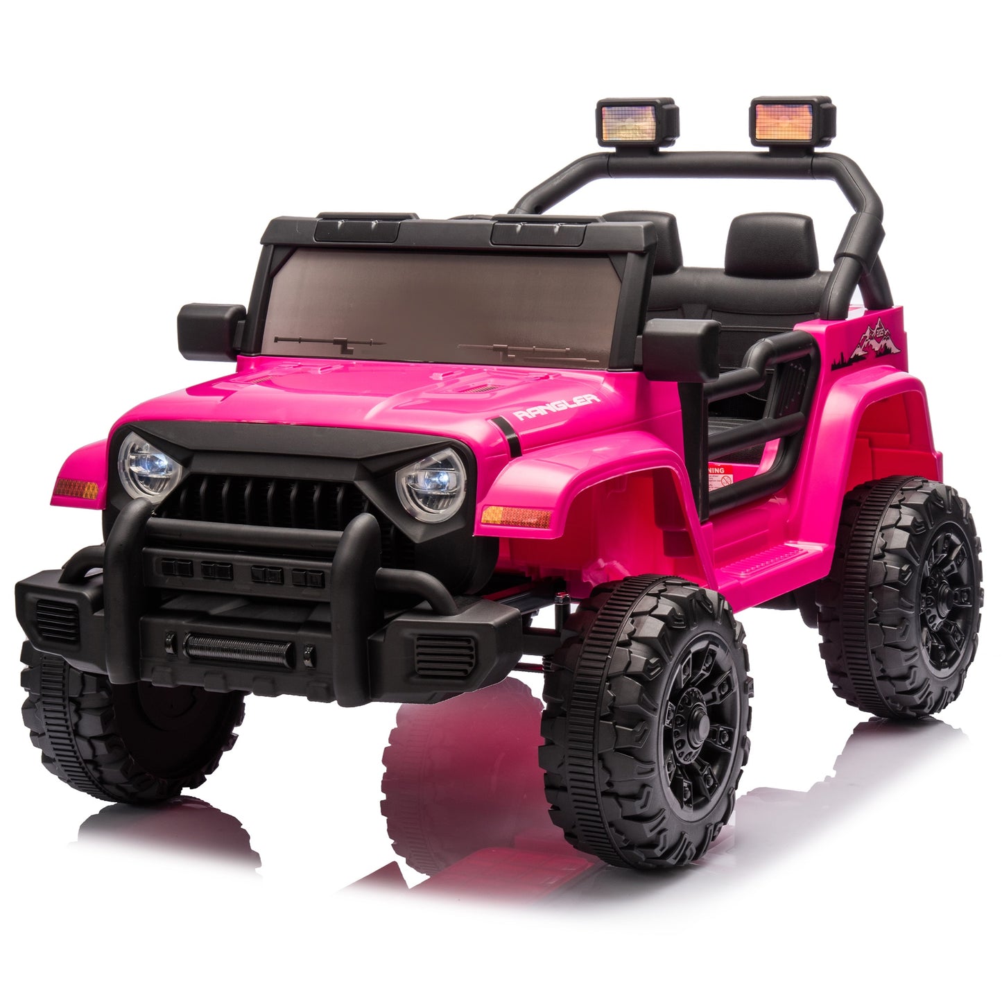 iYofe 12V Ride on Toys for Kids, Powered Ride on Cars with Remote Control, Bluetooth Music, USB/MP3 Port, LED Light, 4 Wheel Suspension, Kids Electric Cars for Boys Girls Ages 2-5 Gifts, Pink