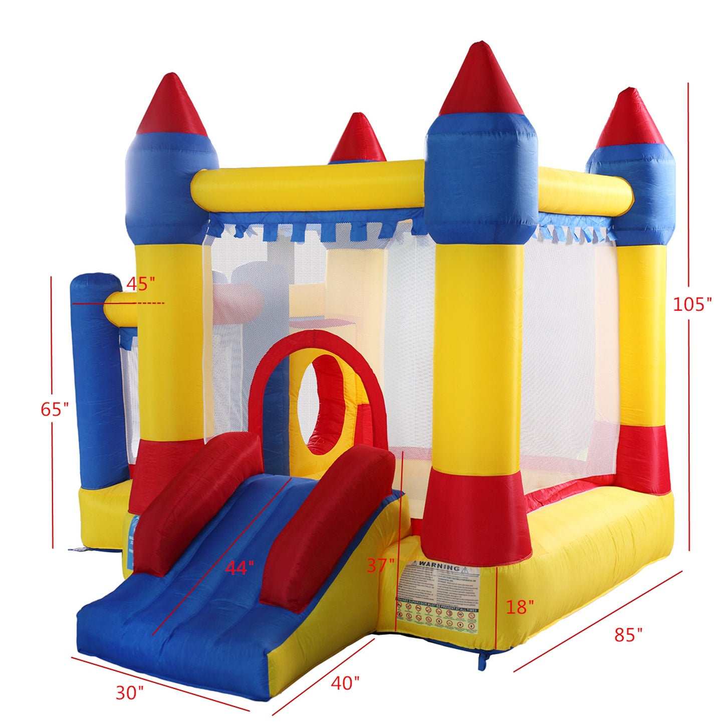 iYofe Kids Bounce House, Inflatable Bounce House, Bouncy Jumping House with Slide, Carrying Bag, Toddlers Kids Castle Bouncy Houses for Outdoor Indoor Party, 3-10 Years Old Outdoor Toys