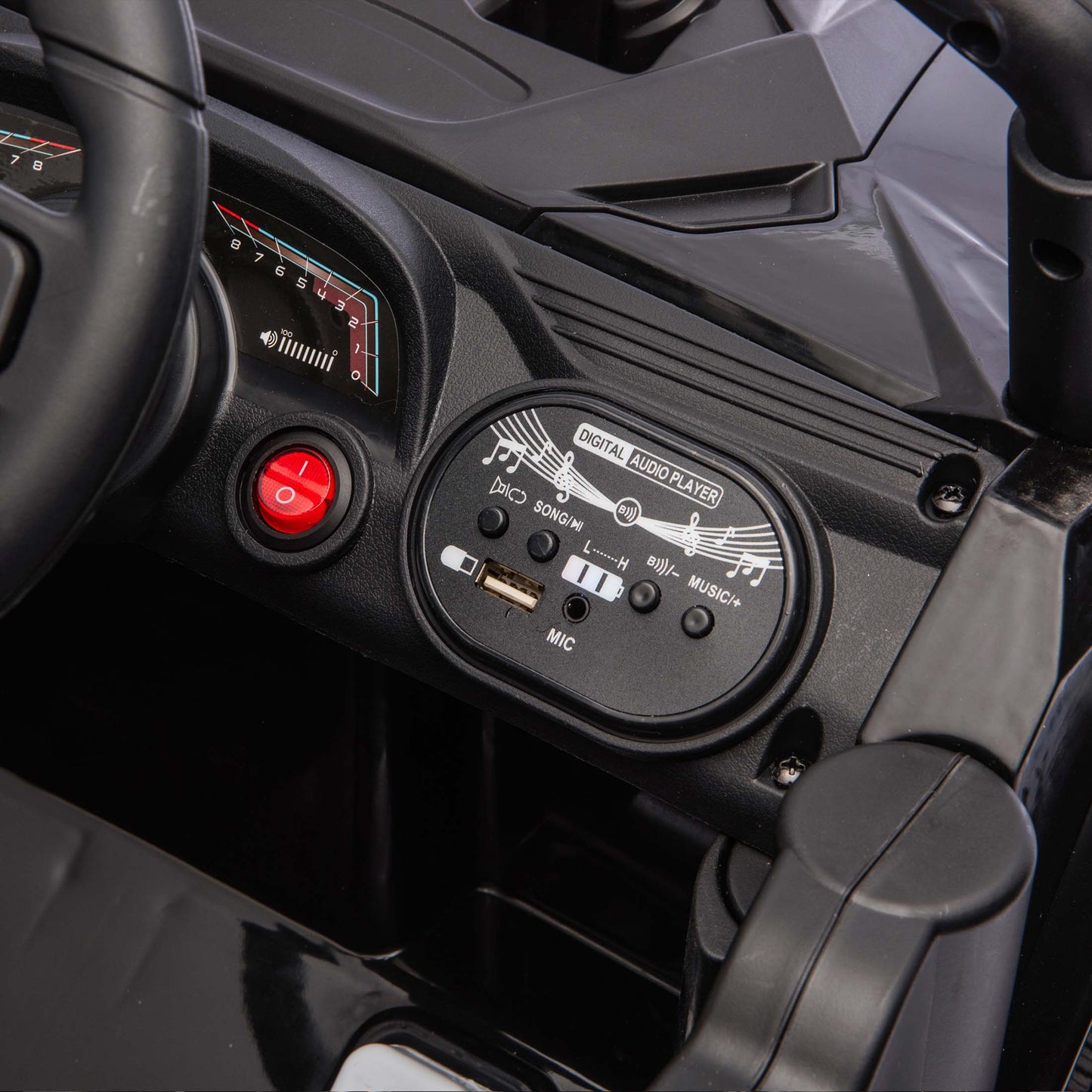 iYofe 12V Powered Ride on Car UTV, Kids Ride on Toys for Toddlers Ages 3-5, Ride on Vehicles with Remote Control, Bluetooth, Music, 4 Wheels Suspension, Electric Cars for Kids Boys Girls, Black