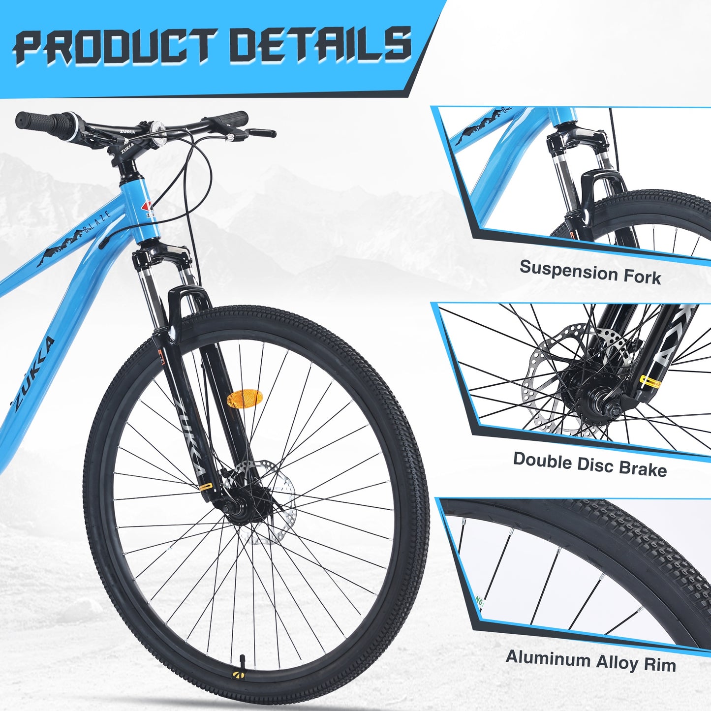 29 inch Bike for Adults, Single Speed Mountain Bike w/ Disc Brakes, Commuter Bike, Trail Bike, City Bike for Men Women, Steel Frame, Suit for 5'4"-6'2", 85% assembled