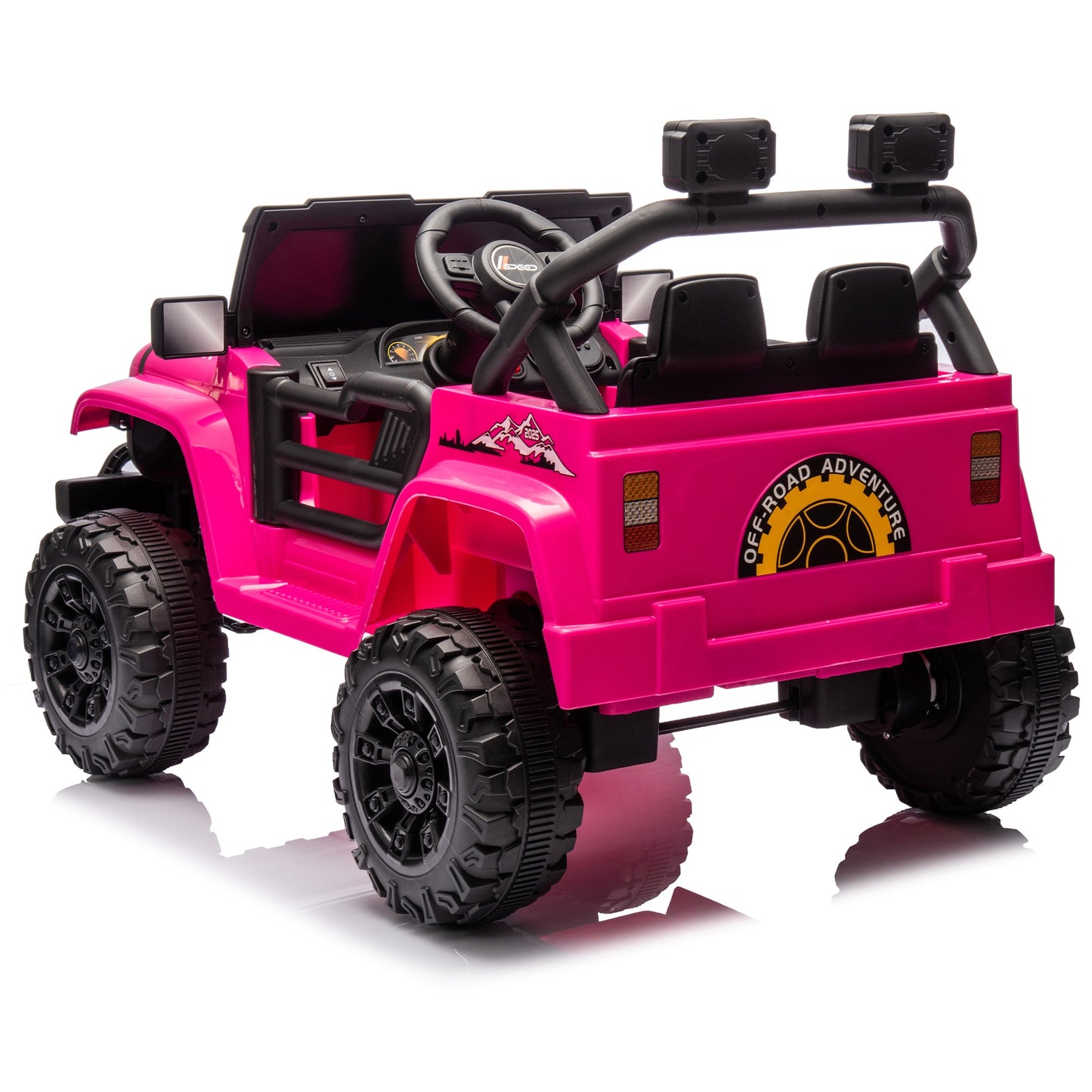 iYofe 12V Ride on Toys for Kids, Powered Ride on Cars with Remote Control, Bluetooth Music, USB/MP3 Port, LED Light, 4 Wheel Suspension, Kids Electric Cars for Boys Girls Ages 2-5 Gifts, Pink