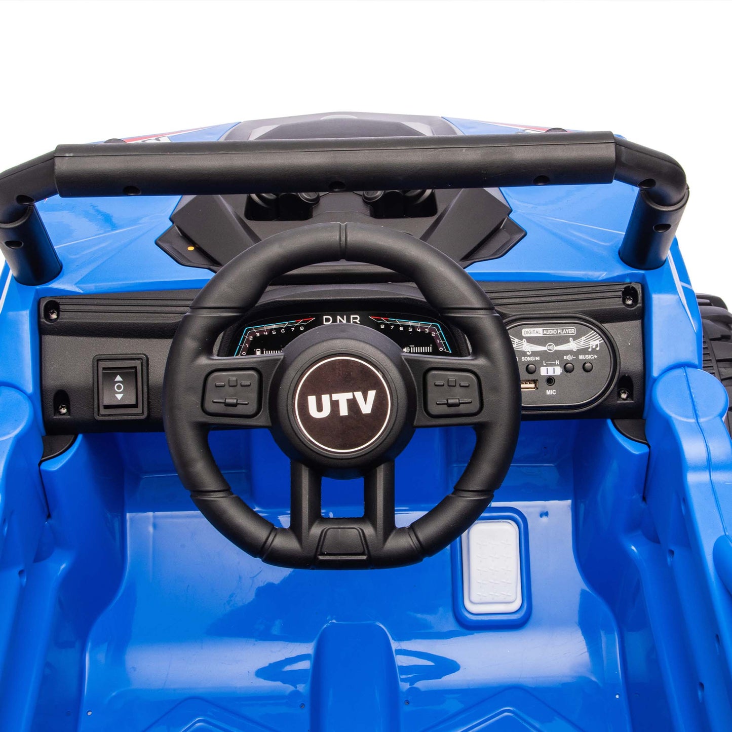iYofe 12V Powered Ride on Car UTV, Kids Ride on Toys for Toddlers Ages 3-5, Ride on Vehicles with Remote Control, Bluetooth, Music, 4 Wheels Suspension, Electric Cars for Kids Boys Girls, Blue