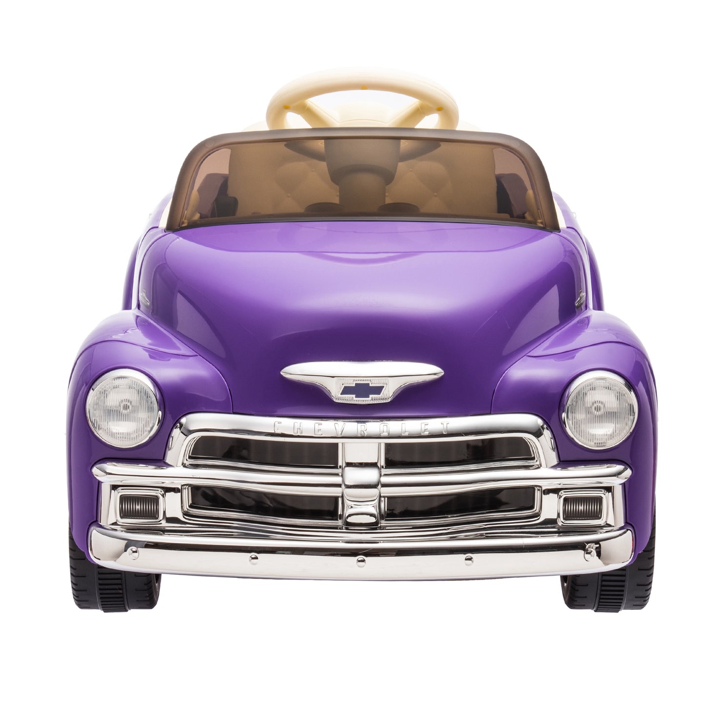 12V Ride on Toys, Licensed Chevrolet 3100 Powered Ride on Cars with Remote Control, Bluetooth, Music, USB Ports, LED Lights, 4 Wheels Suspension, Electric Car for Kids Boys Girls Ages 3-6, Purple
