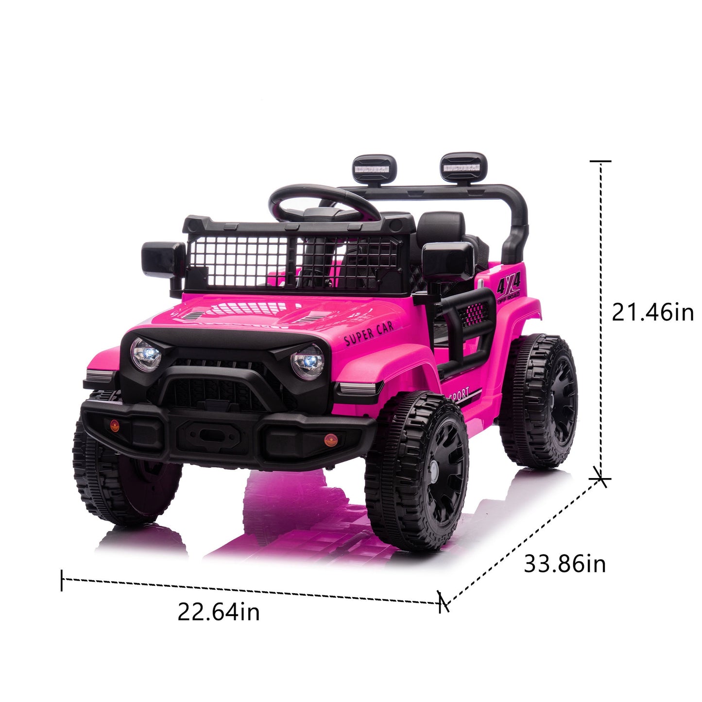 24V Ride on Cars with Remote Control, Powered Ride on Toys with Bluetooth, Music, LED Light, MP3 Player, 4 Wheel Suspension, Kids Cars Electric Vehicles for Boys Girls Ages 2-5 Birthday Gifts, Pink