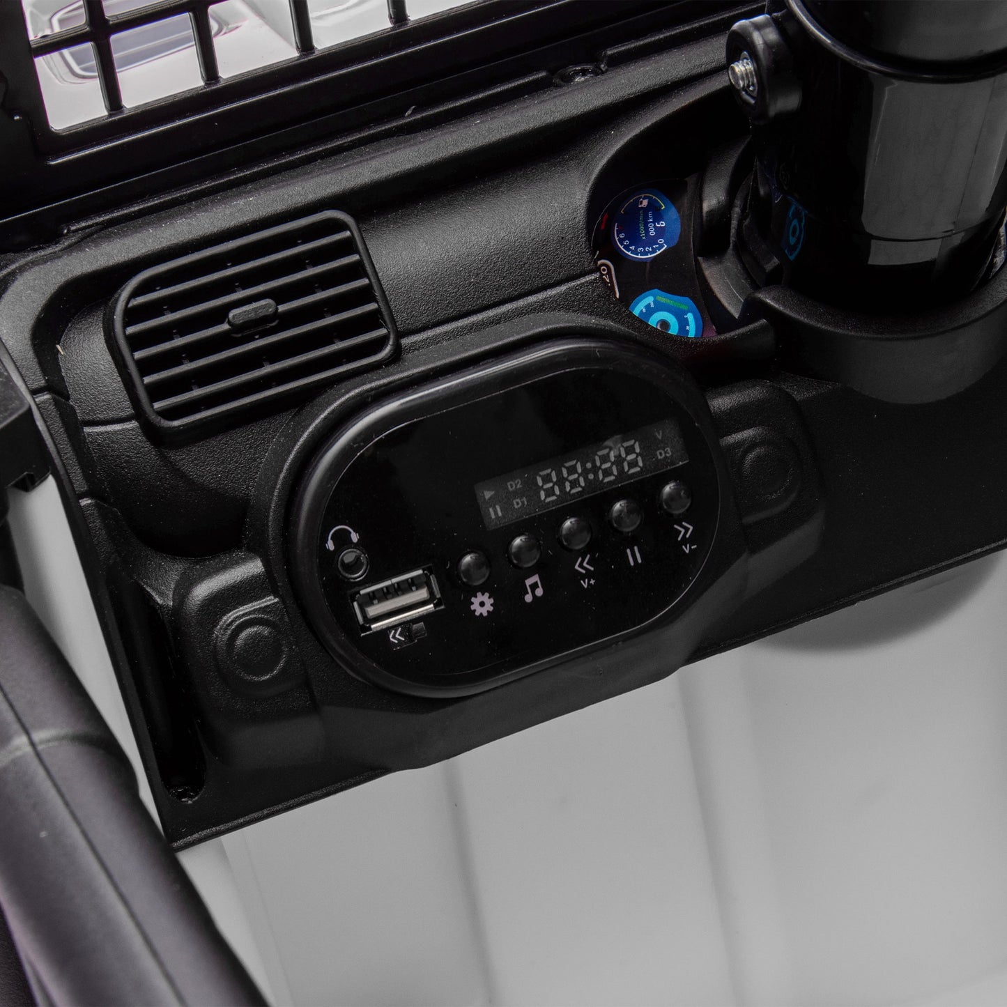 24V Ride on Cars with Remote Control, Powered Ride on Toys with Bluetooth, Music, LED Light, MP3 Player, 4 Wheel Suspension, Kids Cars Electric Vehicles for Boys Girls Ages 2-5 Birthday Gifts, White