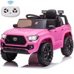 iYofe Black 12V Powered Ride on Car with Remote Control, Electric Ride on Toy for Kids 2-4 Years Old Boys Girls, Rid on Truck with MP3 Player, Radio, Lights, Kids Vehicle for Birthday Christmas Gift