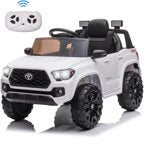 iYofe Black 12V Powered Ride on Car with Remote Control, Electric Ride on Toy for Kids 2-4 Years Old Boys Girls, Rid on Truck with MP3 Player, Radio, Lights, Kids Vehicle for Birthday Christmas Gift