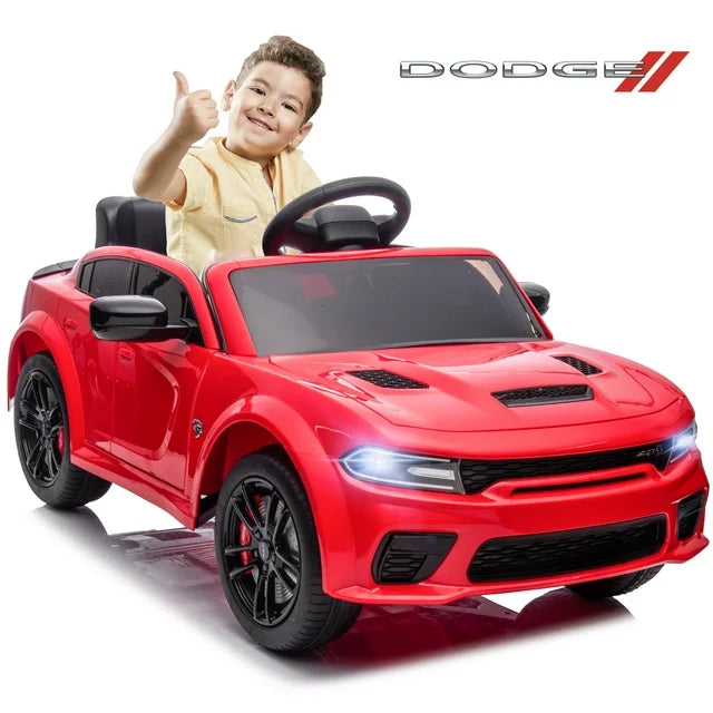 iYofe 12V Electric Battery Powered Ride on Toy for Kids, Licensed Dodge 12V Ride on Car with Remote Control, USB, MP3, Bluetooth, LED Lights, 4 Wheel Suspension, Kids Car to Ride for Ages 3-4, Black