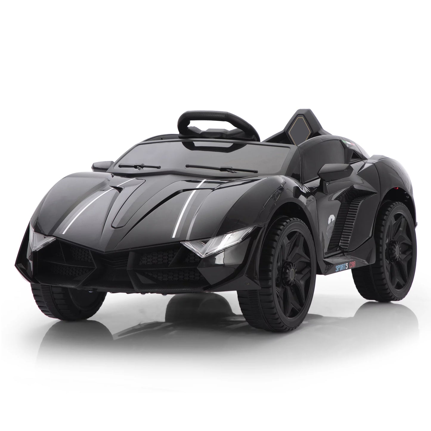 iYofe 12V Powered Ride on Car with Parental Remote Control, Electric Ride on Toy for Kids 2-4 Years Old Boys Girls, Rid on Truck with MP3 Player, Kids Vehicle for Birthday Christmas Gift,Black